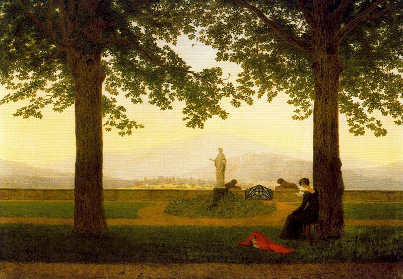Caspar David Friedrich The Garden Terrace France oil painting art